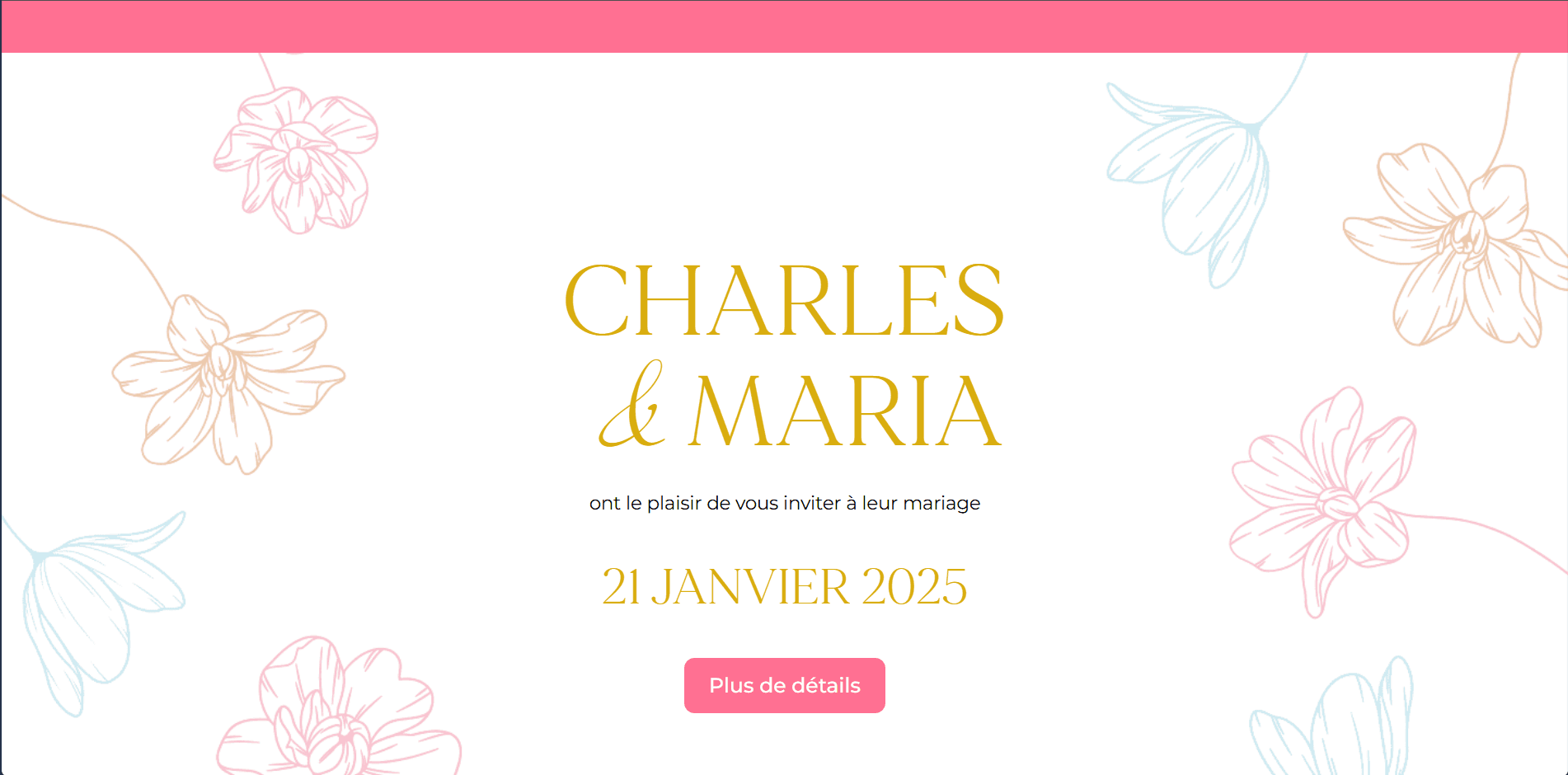 Site Mariage & Événements